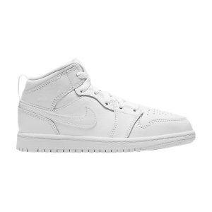 Jordan 1 Mid Triple White (2020) (PS) 640734-126