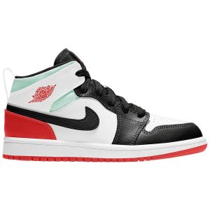 Air Jordan 1 Mid SE PS 'Red Black Toe' BQ6932-100