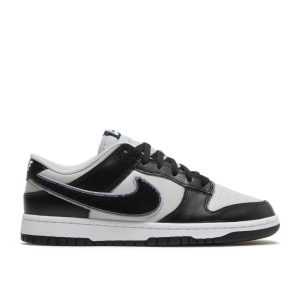 Dunk Low 'Chenille Swoosh - Black Grey Fog' DQ7683-001